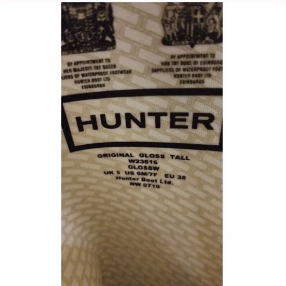 Hunter black glossy boots - Picture 7 of 7